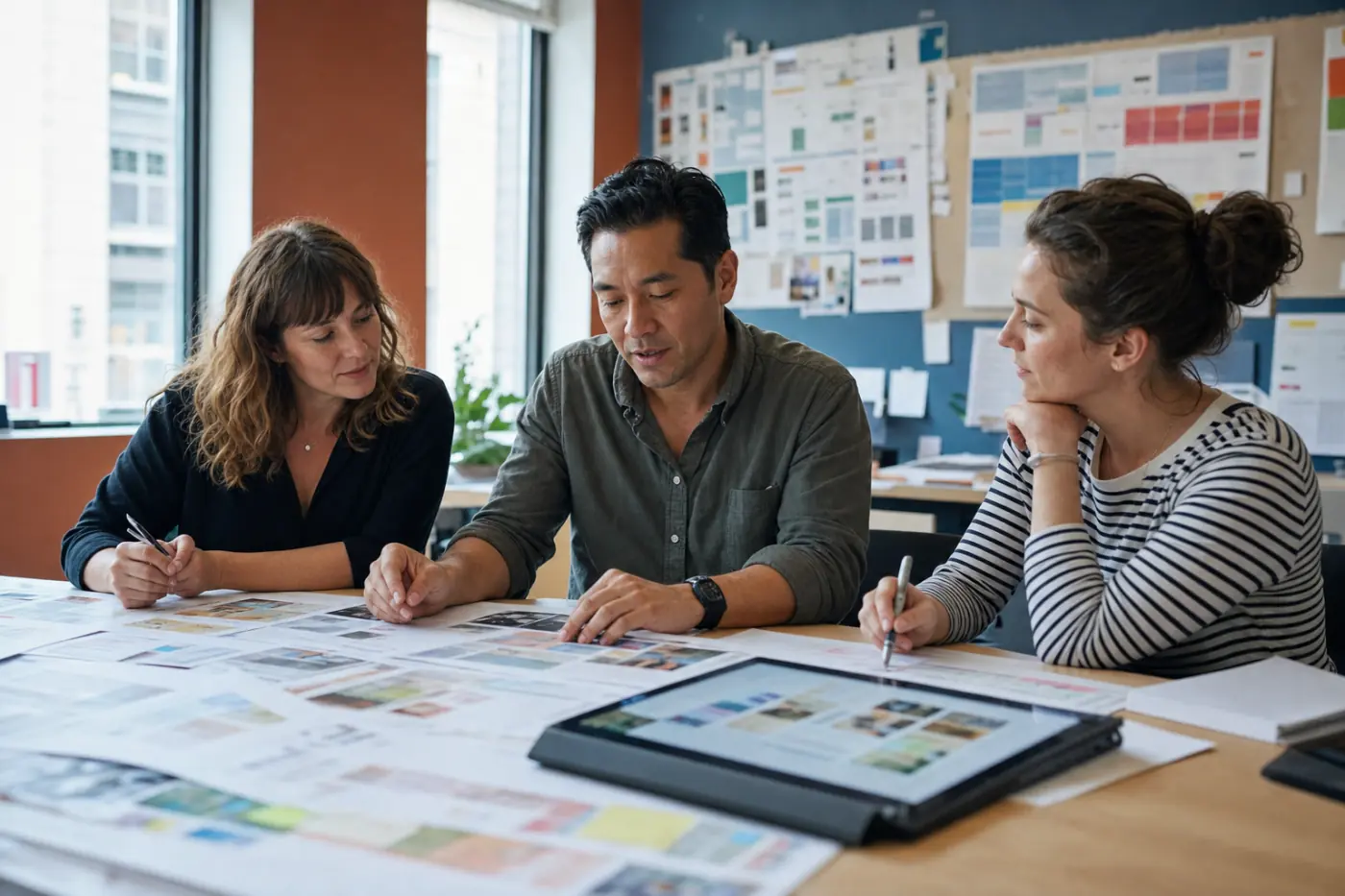 Educators and learners using digital materials in the classroom
